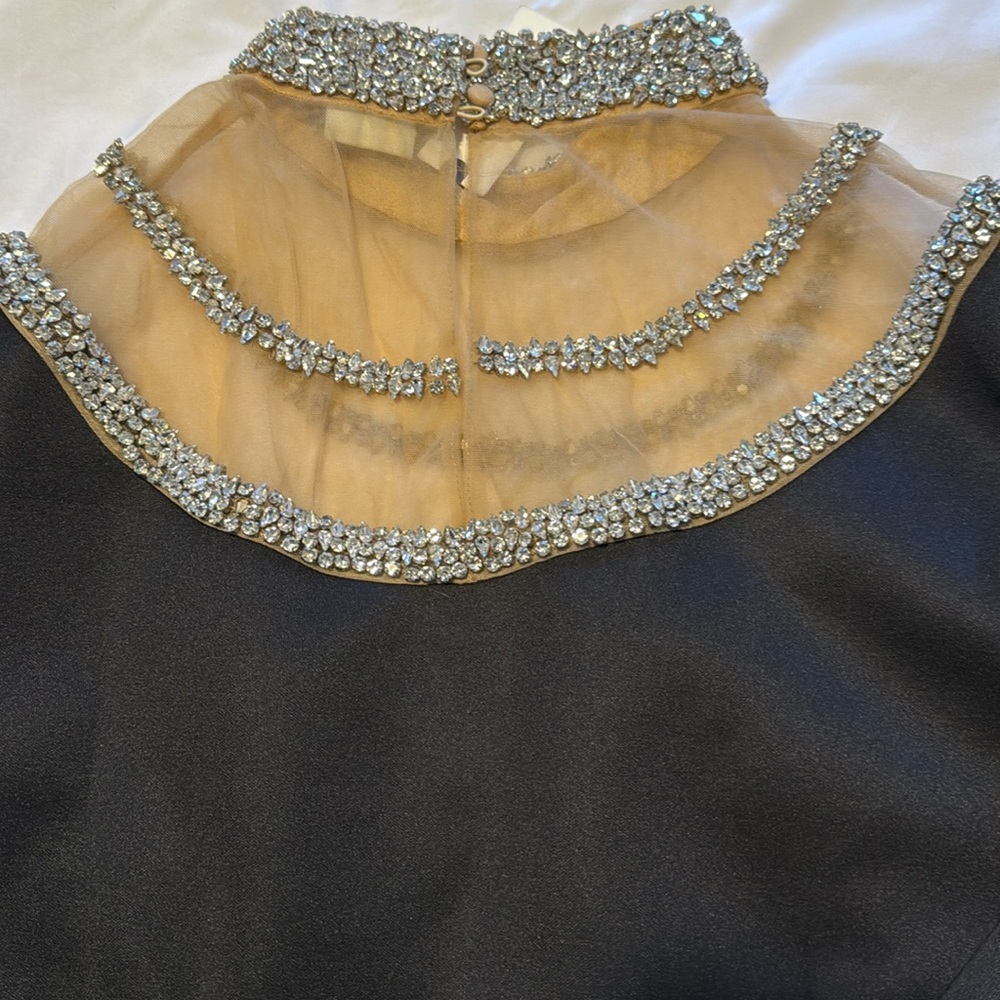 Anthropologie Pinnacle by SSS Embellished Yoke Mini Dress - Picture 7 of 16